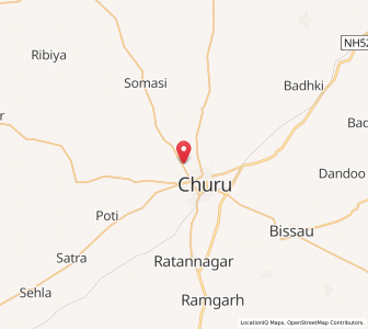Map of Gajsar, Rajasthan