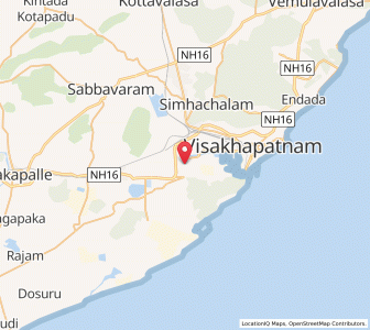 Map of Gajuwaka, Andhra Pradesh