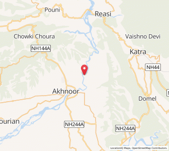 Map of Galali, Kashmir