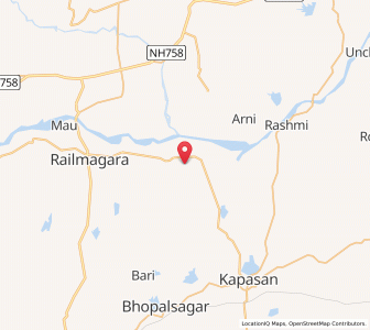 Map of Galund, Rajasthan