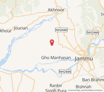 Map of Galwade Chak, Kashmir