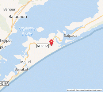 Map of Gamandia, Odisha