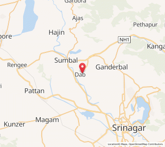 Map of Gamwor, Kashmir