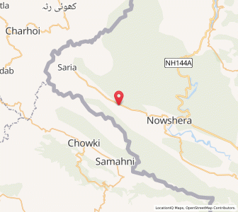 Map of Gan, Kashmir