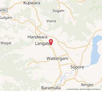 Map of Ganapur, Kashmir