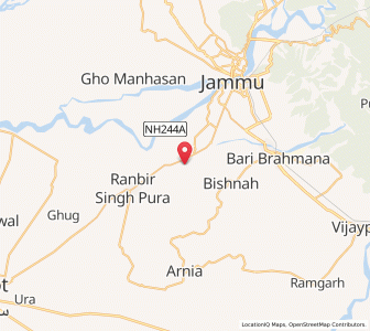 Map of Ganda, Kashmir