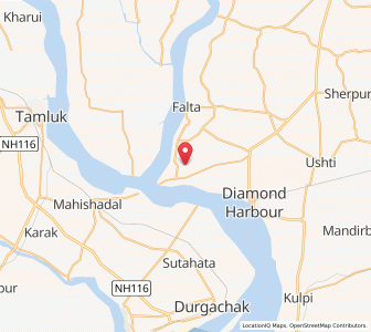 Map of Gandabaria, West Bengal