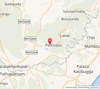 Map of Gandahatti, Odisha