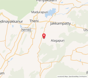 Map of Gandamanayakkanur, Tamil Nadu