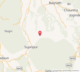 Map of Gandar, Himachal Pradesh
