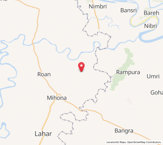 Map of Gandh, Madhya Pradesh