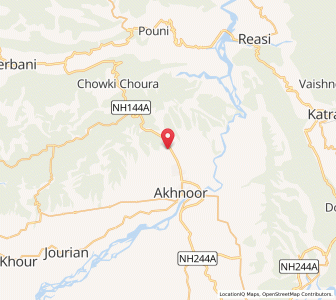 Map of Gandharwan, Kashmir