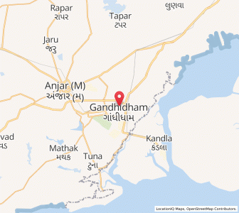 Map of Gandhidham, Gujarat