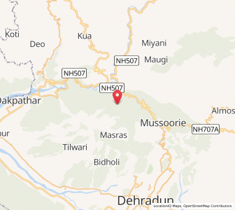 Map of Gandiala, Uttarakhand