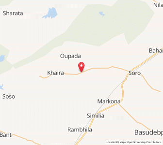 Map of Gandiberh, Odisha