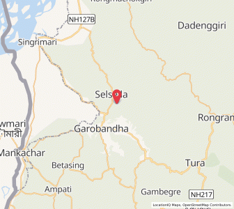 Map of Gandopar, Meghalaya