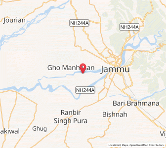 Map of Gandu Chak, Kashmir