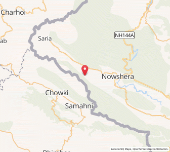 Map of Ganea, Kashmir