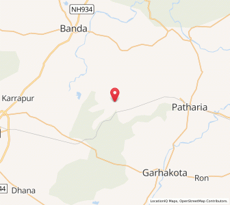 Map of Ganeshaganj, Madhya Pradesh