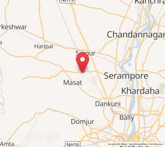 Map of Gangadharpur, West Bengal