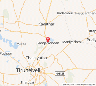 Map of Gangaikondan, Tamil Nadu