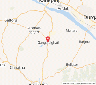 Map of Gangajalghati, West Bengal