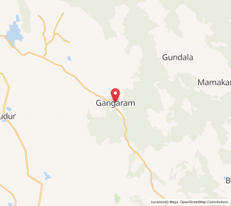 Map of Gangaram, Andhra Pradesh