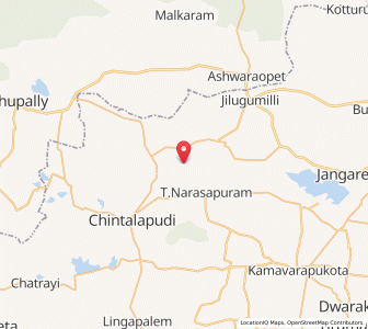 Map of Gangareddigudem, Andhra Pradesh