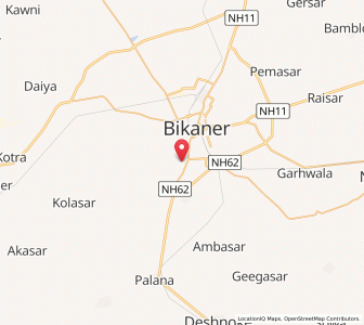 Map of Gangashahr, Rajasthan