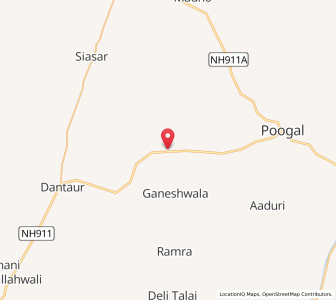 Map of Gangli, Rajasthan