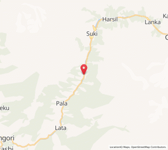 Map of Gangnani, Uttarakhand