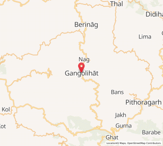 Map of Gangolihat, Uttarakhand