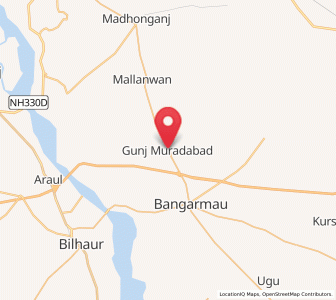 Map of Ganj Muradabad, Uttar Pradesh