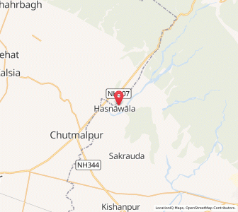 Map of Ganja, Uttar Pradesh