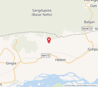 Map of Ganju Basti, Assam