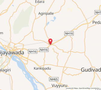 Map of Gannavaram, Andhra Pradesh