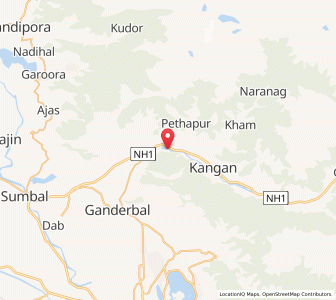 Map of Gantabardarun Chak, Kashmir