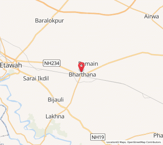 Map of Ganu ka Nagla, Uttar Pradesh