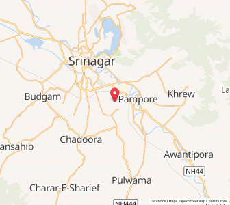 Map of Ganyipur, Kashmir