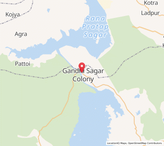 Map of Gao, Madhya Pradesh