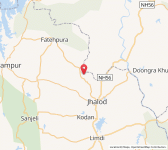 Map of Garada, Gujarat
