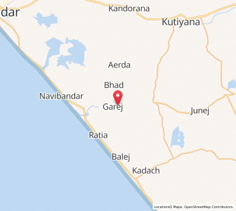 Map of Garej, Gujarat