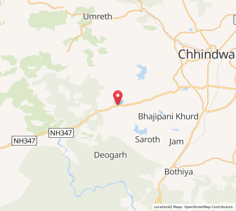 Map of Gargoti Temni, Madhya Pradesh