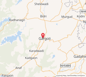 Map of Gargoti, Maharashtra