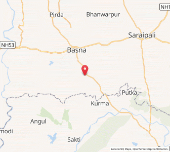 Map of Garh Phuljhar, Chhattisgarh