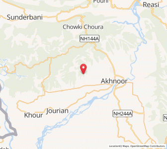 Map of Garh, Kashmir