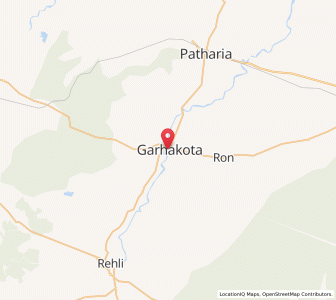 Map of Garhakota, Madhya Pradesh
