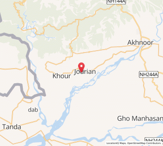 Map of Garhi Bishna, Kashmir