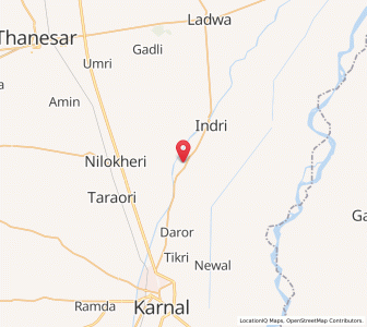 Map of Garhi Gujrah, Haryana