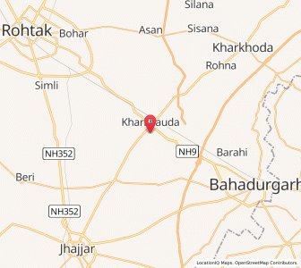 Map of Garhi Sampla, Haryana